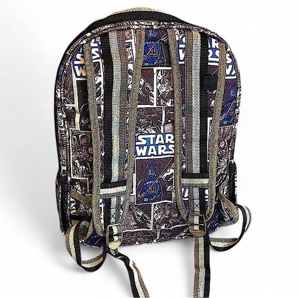 STAR WARS Back Pack Black & White Cartoon Funny Pages POTTERY BARN KIDS NWOT - Picture 15 of 16
